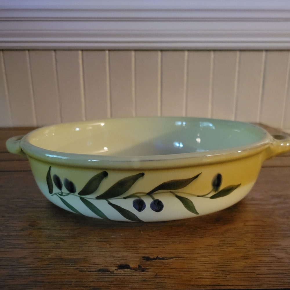 Vintage Williams Sonoma Casserole Dish Virginia Pattern